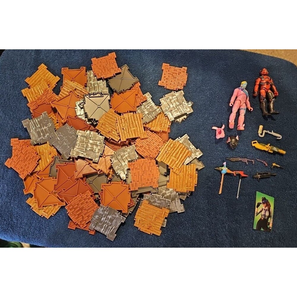 Lot of 91 FORTNITE Pieces - Walls - Rabbit Raider - Vertex - misc Accessories
